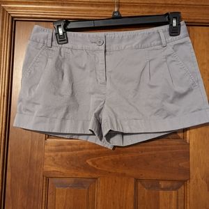 Express Grey Pleated Shorts